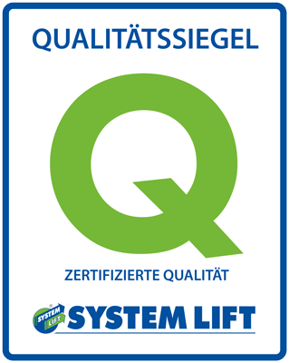 SYSTEM LIFT Qualitätssiegel